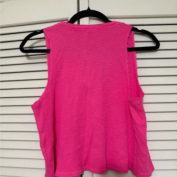 Aerie Fuchsia Button-Front Tank Top - Picture 2 of 3